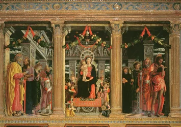 Altarpiece of St. Zeno of Verona, 1456-60 (detail)